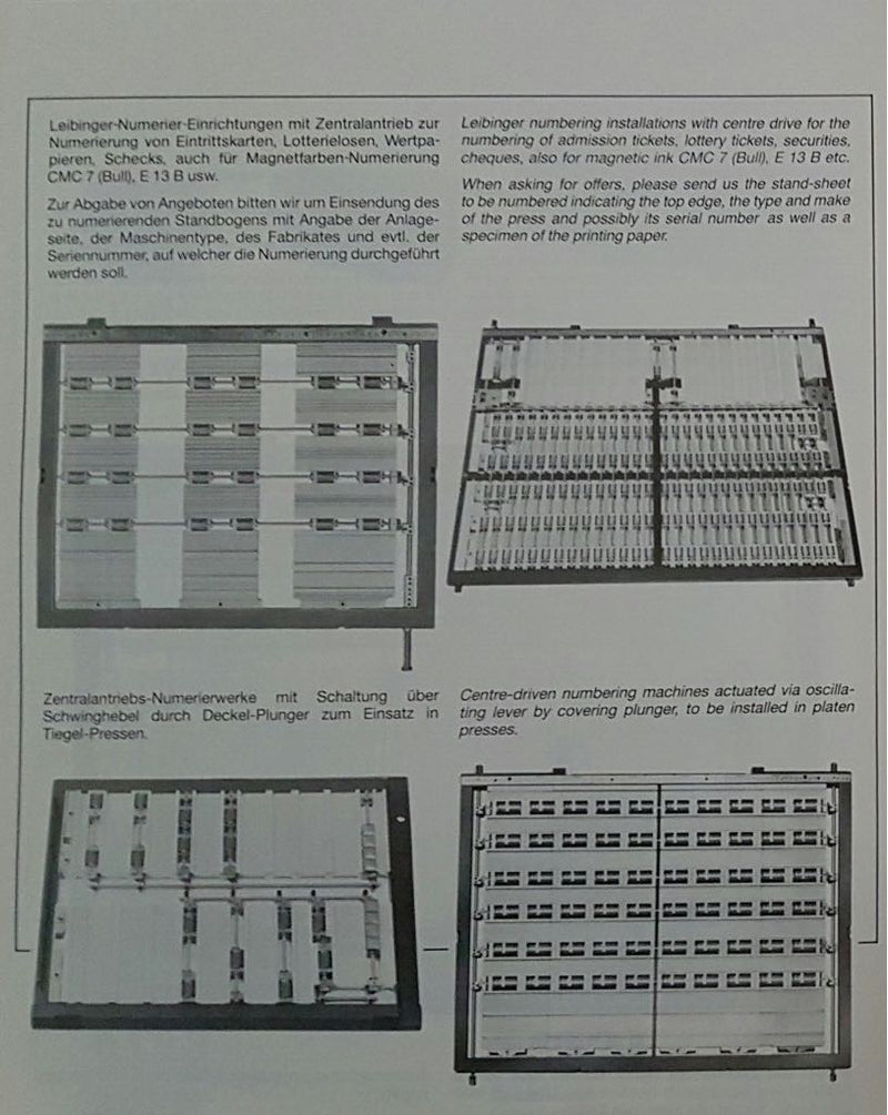 Zeiser Numbering Machine